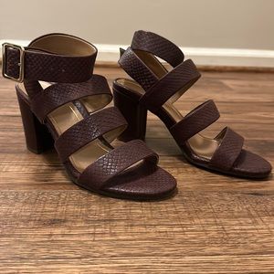 Vionic Blaire Strappy Sandal in Merlot